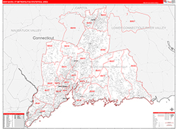 New Haven RedLine Wall Map
